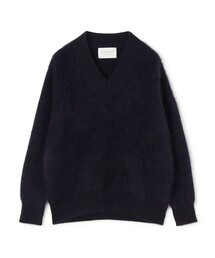 【WEB先行予約】TOMORROWLAND tricot ウールファー Vネックプルオーバーニット