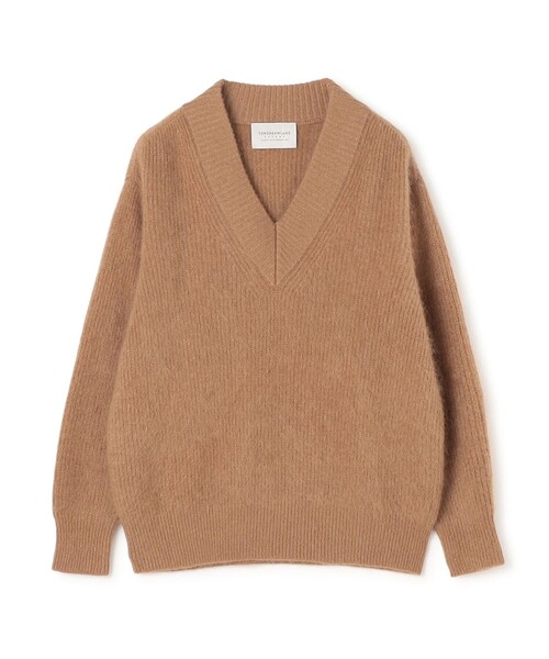 TOMORROWLAND (トゥモローランド)の「【WEB先行予約】TOMORROWLAND tricot ウールファー Vネックプルオーバーニット(ニット/セーター・メンズ・キャメル/ネイビー/レッド・M/S)」の2枚目の写真