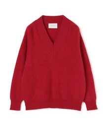 【WEB先行予約】TOMORROWLAND tricot ウールファー Vネックプルオーバーニット