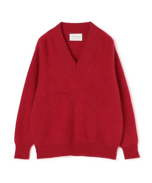 TOMORROWLAND (トゥモローランド)の「【WEB先行予約】TOMORROWLAND tricot ウールファー Vネックプルオーバーニット(ニット/セーター・メンズ・キャメル/ネイビー/レッド・M/S)」の3枚目の写真