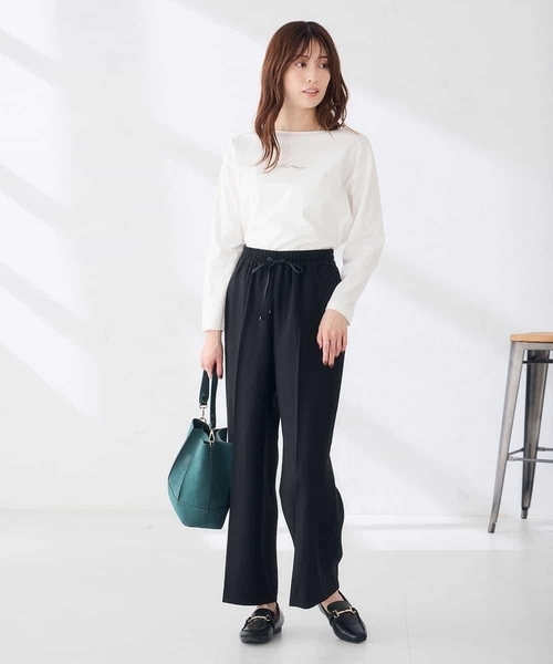 a.v.v（アーヴェヴェ）の「アソート ロゴ プリント 長袖 Tシャツ（Tシャツ/カットソー・レディース・ホワイト/チャコールグレー/アイボリー・36/38/40）」の14枚目の写真