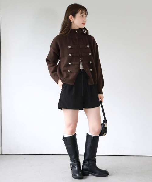tiptop(ティップトップ)の「コーデュロイウエストフリルショートパンツ(その他パンツ・レディース・ブラック/ブラウン・FREE)」の11枚目の写真