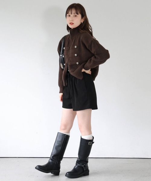 tiptop(ティップトップ)の「コーデュロイウエストフリルショートパンツ(その他パンツ・レディース・ブラック/ブラウン・FREE)」の12枚目の写真