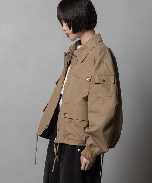 MARECHAL TERRE（マルシャルテル）の「4Way ミリタリーファーブルゾン（ブルゾン・レディース・カーキ/ベージュ/ブラック・MEDIUM）」の17枚目の写真
