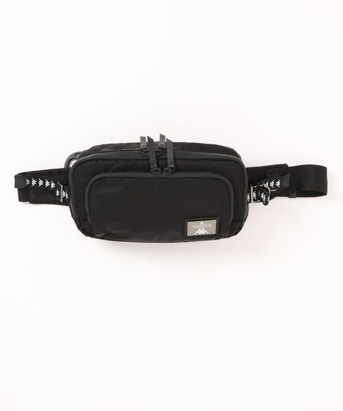 MAKAVELIC(マキャベリック)の「【62】【MAKAVELIC】MAKAVELIC×Kappa BODY BAG(ボディバッグ/ウエストポーチ・メンズ・ブラック・FREE)」の1枚目の写真