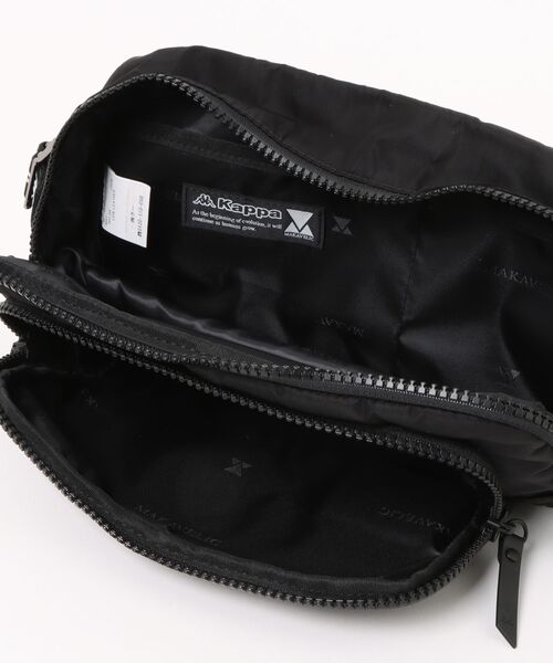 MAKAVELIC(マキャベリック)の「【62】【MAKAVELIC】MAKAVELIC×Kappa BODY BAG(ボディバッグ/ウエストポーチ・メンズ・ブラック・FREE)」の4枚目の写真