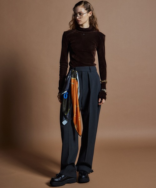 MAISON SPECIAL(メゾンスペシャル)の「【26WINTER PRE-ORDER】Wide Tuck Pants/ワイドタックパンツ(スラックス・レディース・ブラック/ブラウン/グレー・38/36)」の20枚目の写真