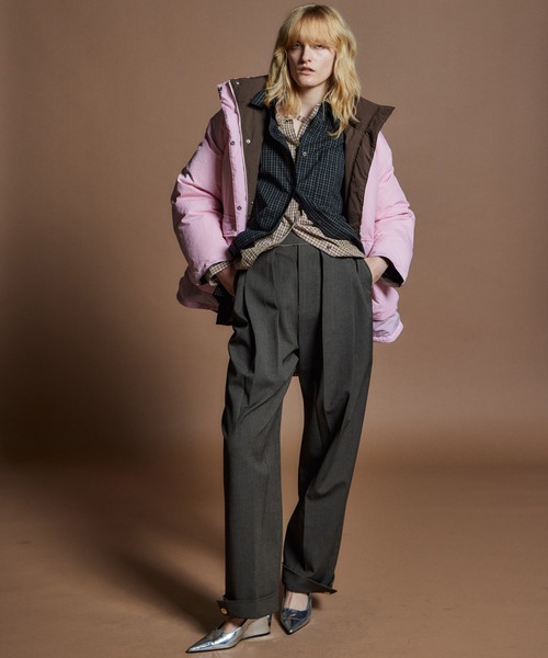 MAISON SPECIAL(メゾンスペシャル)の「【26WINTER PRE-ORDER】Wide Tuck Pants/ワイドタックパンツ(スラックス・レディース・ブラック/ブラウン/グレー・38/36)」の14枚目の写真