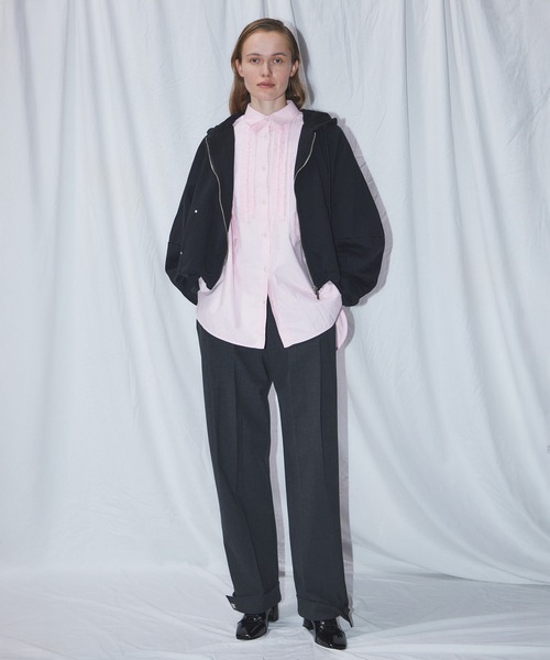 MAISON SPECIAL(メゾンスペシャル)の「【26WINTER PRE-ORDER】Wide Tuck Pants/ワイドタックパンツ(スラックス・レディース・ブラック/ブラウン/グレー・38/36)」の11枚目の写真