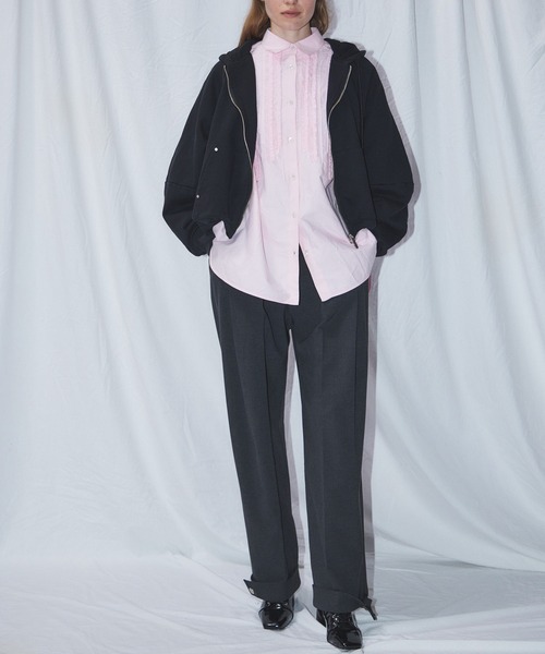 MAISON SPECIAL(メゾンスペシャル)の「【26WINTER PRE-ORDER】Wide Tuck Pants/ワイドタックパンツ(スラックス・レディース・ブラック/ブラウン/グレー・38/36)」の10枚目の写真