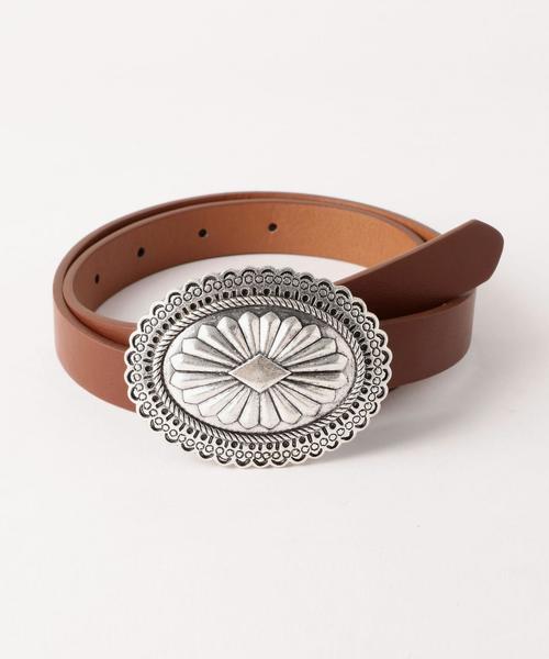 Another Edition(アナザーエディション)の「ビッグバックルベルト/AEBC BigBACKLE BLT(ベルト・レディース・ブラック/ナチュラル/ブラウン・FREE)」の1枚目の写真