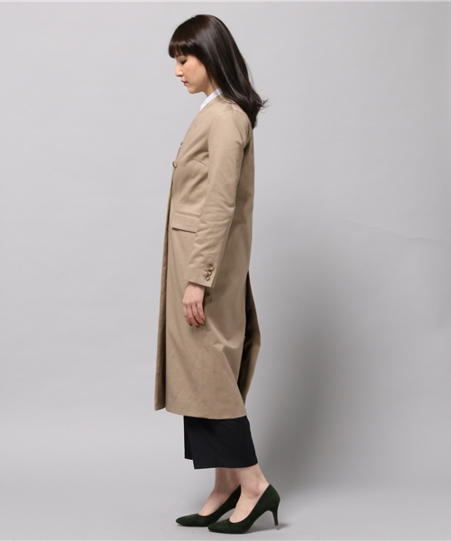 LIMITLESS LUXURY（リミットレスラグジュアリー）の「ノーカラーコート◆（その他アウター・レディース・ホワイト/ベージュ/グレー・36/38）」の11枚目の写真