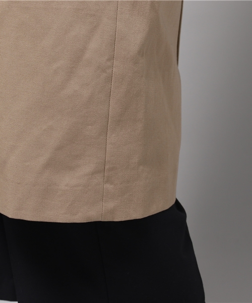 LIMITLESS LUXURY（リミットレスラグジュアリー）の「ノーカラーコート◆（その他アウター・レディース・ホワイト/ベージュ/グレー・36/38）」の4枚目の写真