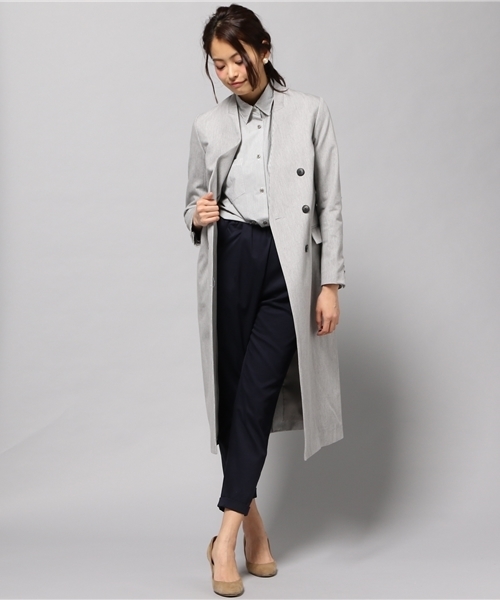LIMITLESS LUXURY（リミットレスラグジュアリー）の「ノーカラーコート◆（その他アウター・レディース・ホワイト/ベージュ/グレー・36/38）」の9枚目の写真