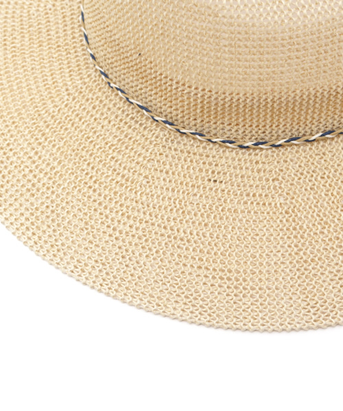 VENCEEXCHANGE（ヴァンスエクスチェンジ）の「コマ編みペーパー中折れハット    （ハット・レディース・ベージュ/ホワイト・FREE）」の6枚目の写真