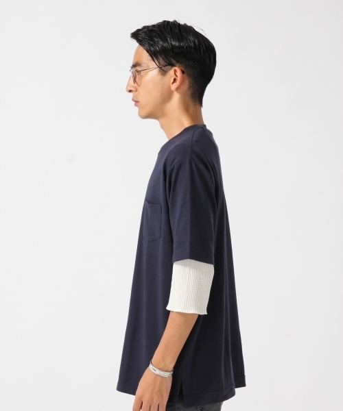 RAGEBLUE（レイジブルー）の「TCPU天竺Tシャツ/730705（Tシャツ/カットソー・メンズ・オリーブ/ホワイト/ダークブラウン/ネイビー・LARGE/MEDIUM）」の17枚目の写真