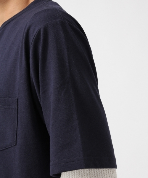 RAGEBLUE（レイジブルー）の「TCPU天竺Tシャツ/730705（Tシャツ/カットソー・メンズ・オリーブ/ホワイト/ダークブラウン/ネイビー・LARGE/MEDIUM）」の10枚目の写真