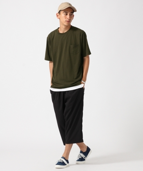 RAGEBLUE（レイジブルー）の「TCPU天竺Tシャツ/730705（Tシャツ/カットソー・メンズ・オリーブ/ホワイト/ダークブラウン/ネイビー・LARGE/MEDIUM）」の8枚目の写真