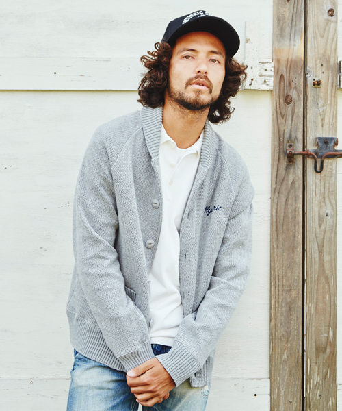 HYSTERIC GLAMOUR(ヒステリックグラマー)の「EXPERIENCE刺繍 CD(カーディガン/ボレロ・メンズ・ネイビー/トップグレー/ブラック・SMALL/MEDIUM/LARGE)」の3枚目の写真