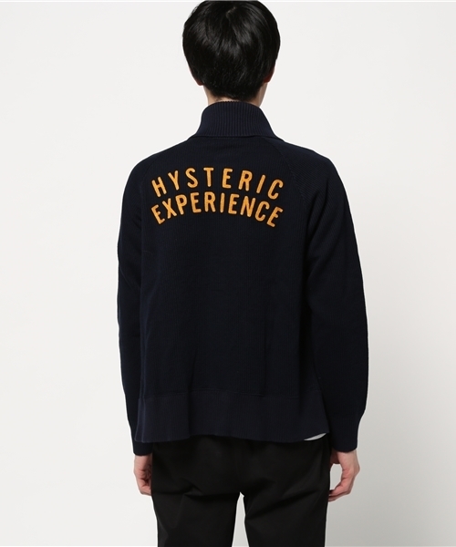 HYSTERIC GLAMOUR(ヒステリックグラマー)の「EXPERIENCE刺繍 CD(カーディガン/ボレロ・メンズ・ネイビー/トップグレー/ブラック・SMALL/MEDIUM/LARGE)」の5枚目の写真