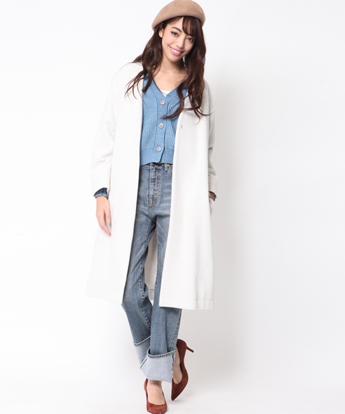 MAYSON GREY（メイソングレイ）の「セルヴィッチハイウエストデニム（デニムパンツ・レディース・ブルー・SS）」の6枚目の写真