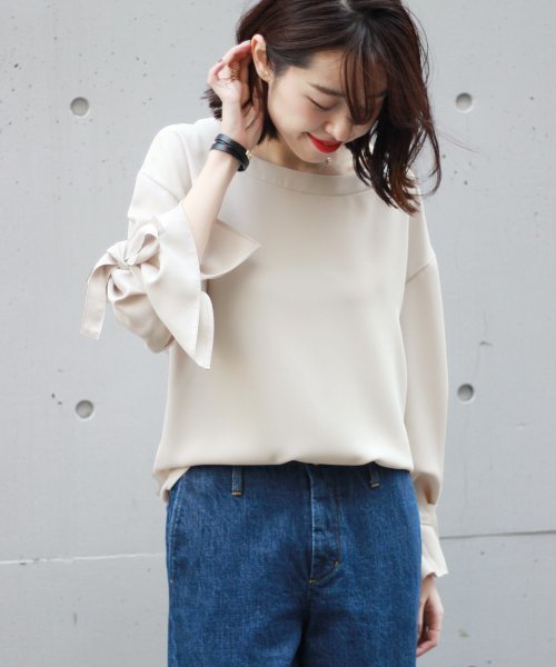 Spick Span スピックアンドスパン の ソデリボンブラウス3 シャツ ブラウス Wear