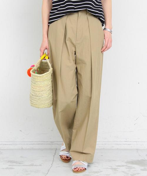 BEAUTY&YOUTH UNITED ARROWS(ビューティーアンドユースユナイテッドアローズ)の「BY ウエストタックワイドパンツ ◆(その他パンツ・レディース・オレンジ/ベージュ/ブラック・SMALL/MEDIUM)」の3枚目の写真