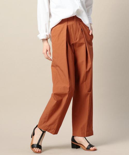 BEAUTY&YOUTH UNITED ARROWS(ビューティーアンドユースユナイテッドアローズ)の「BY ウエストタックワイドパンツ ◆(その他パンツ・レディース・オレンジ/ベージュ/ブラック・SMALL/MEDIUM)」の1枚目の写真