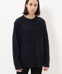 ADAM ET ROPE' | ネップケーブルニットプルオーバー(ニット/セーター)