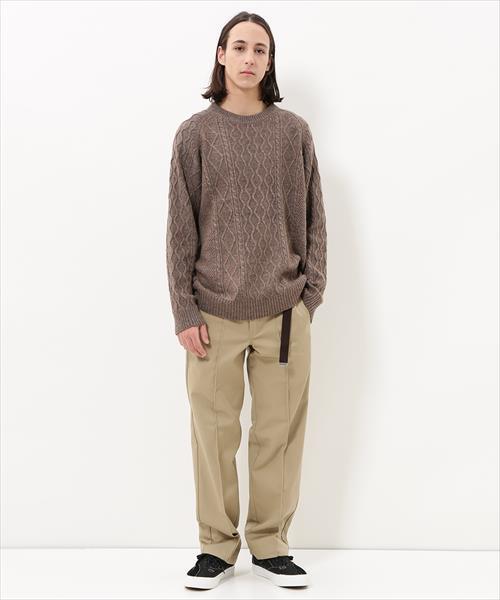 ADAM ET ROPE'（アダムエロペ）の「ネップケーブルニットプルオーバー（ニット/セーター・メンズ・ネイビー/ベージュ/グリーン系その他/パープル系その他2/オレンジ系その他4・M/L）」の21枚目の写真