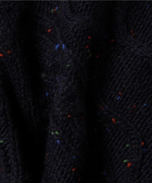 ADAM ET ROPE'（アダムエロペ）の「ネップケーブルニットプルオーバー（ニット/セーター・メンズ・ネイビー/ベージュ/グリーン系その他/パープル系その他2/オレンジ系その他4・M/L）」の16枚目の写真