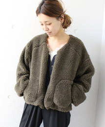 ottilie | （ＷＥＢ限定）ミリタリーボアショートブルゾン(ブルゾン)