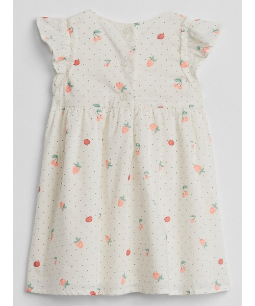 GAP(ギャップ)の「Gap ベリープリント フラッタースリーブドレス(ワンピース・キッズ・ホワイト系その他・18-24M/6-12M/3-6M/12-18M/0-3M)」の2枚目の写真