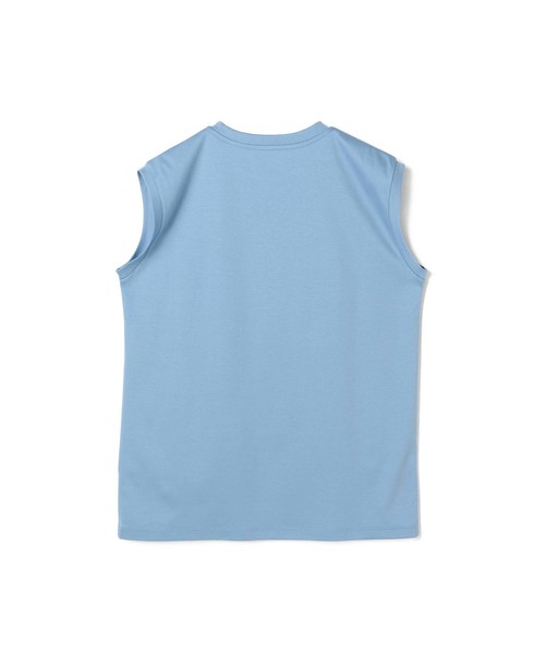 ESTNATION(エストネーション)の「ESTNATION フレンチスリーブTシャツ(Tシャツ/カットソー・レディース・オフホワイト/ブルー/キャメル/ピンク/ブラック・38)」の9枚目の写真