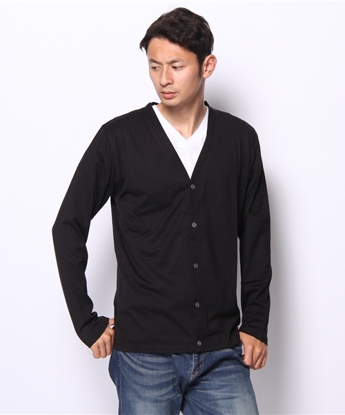 green label relaxing(グリーンレーベルリラクシング)の「□SUPIMA/C Vカーディガン(カーディガン/ボレロ・メンズ・ブラック/レッド/イエロー/コバルトブルー・SMALL/MEDIUM/LARGE/X-LARGE)」の11枚目の写真