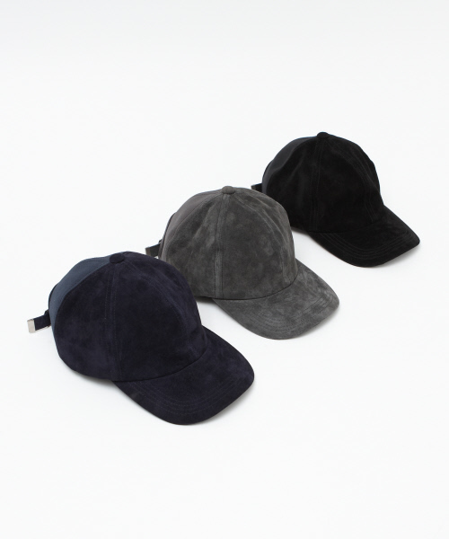alfredoBANNISTER（アルフレッドバニスター）の「【Rohw別注】大人気！切替スエードキャップ（キャップ・メンズ・ブラック/ネイビー/グレー・フリー）」の4枚目の写真