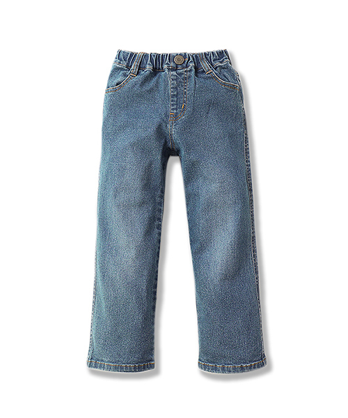 devirock(デビロック)の「楽デニム ストレッチルーズストレートデニムパンツ(デニムパンツ・キッズ・ブルー系その他/ネイビー/サックスブルー・130cm/140cm/150cm/160cm/110cm/100cm/120cm)」の14枚目の写真