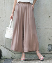 KOBE LETTUCE | モダール素材フレアシルエットワイドイージーパンツ＊レディース/スカンツ/ガウチョ[M2224]神戸レタス(その他パンツ)