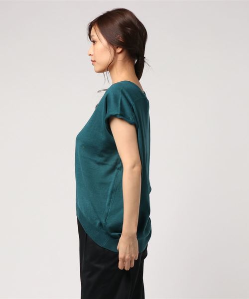 AMERICAN HOLIC（アメリカンホリック）の「・Vネックゆるプルオーバー＊（ニット/セーター・レディース・オフホワイト/イエロー/グリーン/ブラック/杢グレー/その他7・FREE）」の20枚目の写真