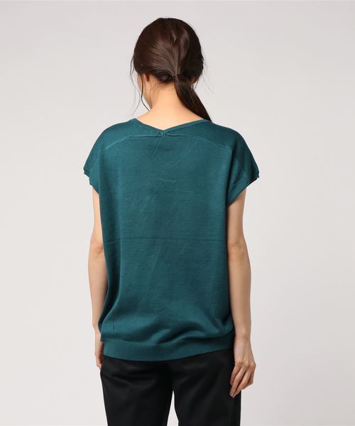 AMERICAN HOLIC（アメリカンホリック）の「・Vネックゆるプルオーバー＊（ニット/セーター・レディース・オフホワイト/イエロー/グリーン/ブラック/杢グレー/その他7・FREE）」の21枚目の写真