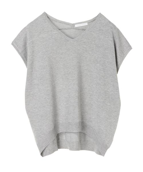 AMERICAN HOLIC（アメリカンホリック）の「・Vネックゆるプルオーバー＊（ニット/セーター・レディース・オフホワイト/イエロー/グリーン/ブラック/杢グレー/その他7・FREE）」の8枚目の写真