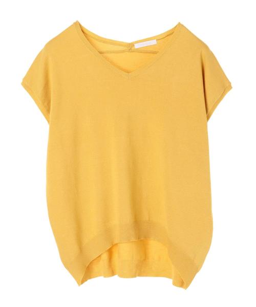 AMERICAN HOLIC（アメリカンホリック）の「・Vネックゆるプルオーバー＊（ニット/セーター・レディース・オフホワイト/イエロー/グリーン/ブラック/杢グレー/その他7・FREE）」の10枚目の写真