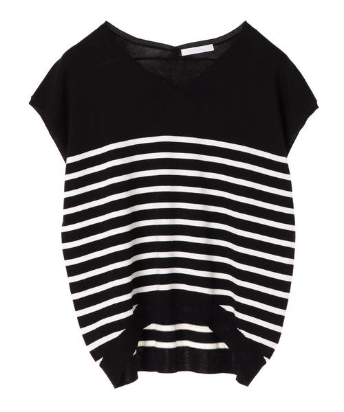 AMERICAN HOLIC（アメリカンホリック）の「・Vネックゆるプルオーバー＊（ニット/セーター・レディース・オフホワイト/イエロー/グリーン/ブラック/杢グレー/その他7・FREE）」の12枚目の写真