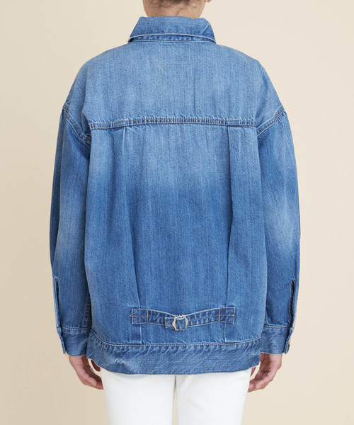 Moname（モナーム）の「Moname オーバーサイズ ジーンジャケット /41183281（デニムジャケット・レディース・ブルー・S）」の6枚目の写真