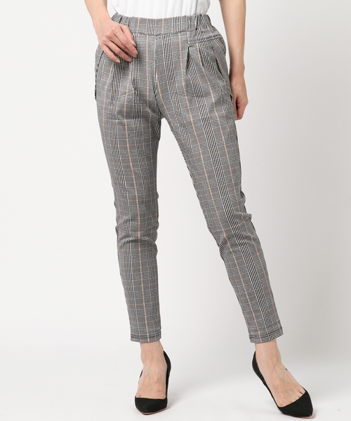 KOBE LETTUCE（コウベレタス）の「ストレッチタックテーパードパンツ＊レディース/ボトムス[M2247]神戸レタス（その他パンツ・レディース・ブラック/イエロー系その他/レッド系その他・FREE）」の6枚目の写真