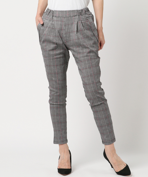 KOBE LETTUCE（コウベレタス）の「ストレッチタックテーパードパンツ＊レディース/ボトムス[M2247]神戸レタス（その他パンツ・レディース・ブラック/イエロー系その他/レッド系その他・FREE）」の7枚目の写真