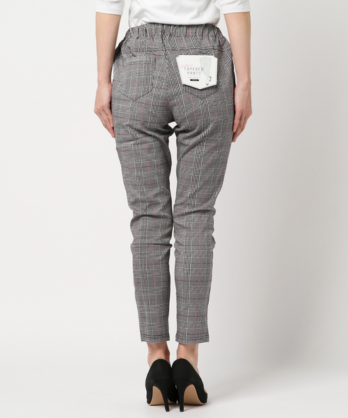 KOBE LETTUCE（コウベレタス）の「ストレッチタックテーパードパンツ＊レディース/ボトムス[M2247]神戸レタス（その他パンツ・レディース・ブラック/イエロー系その他/レッド系その他・FREE）」の4枚目の写真