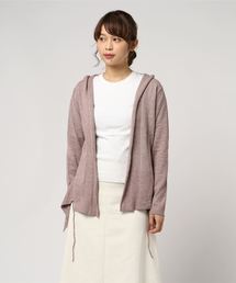 La・comfy / バルキーニットフードカーディガン