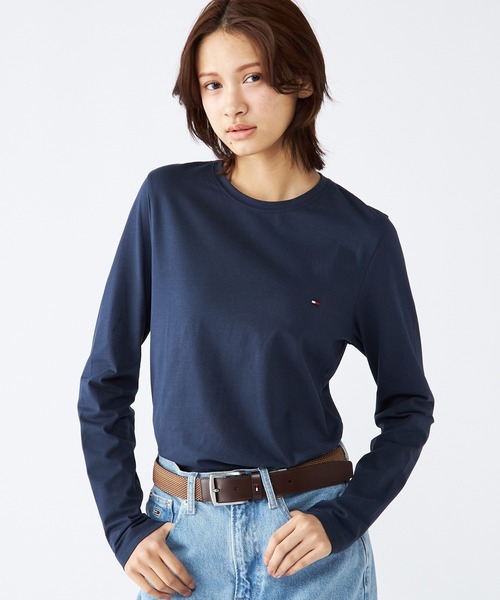 TOMMY HILFIGER tシャツ 「オンライン限定」ショルダーロゴ