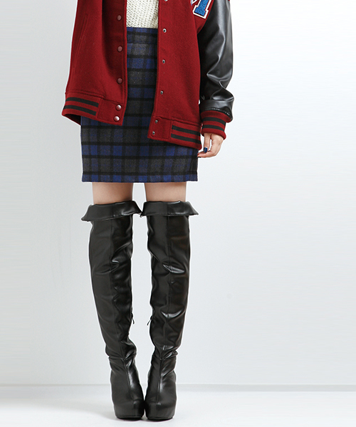 WEGO(ウィゴー)の「WEGO/チェックミニスカート(スカート・レディース・ブルー/レッド・FREE)」の2枚目の写真